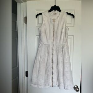 Calvin Klein White Cotton Dress